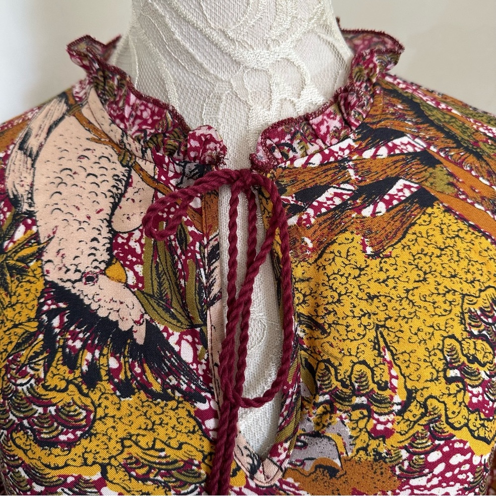 NWT Anthropologie RAGA Fleri Tiered Maxi Dress sz M - Picture 5 of 15
